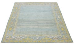 Dimensioni della stanza Tappeto moderno in lana Sultanabad Rugs in blu di Apadana