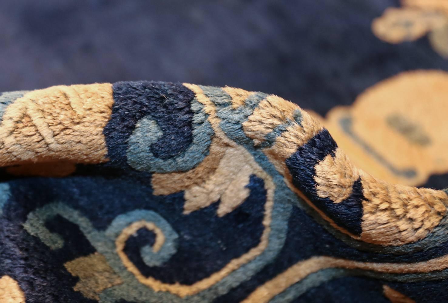 Exportation chinoise Tapis chinois ancien. Taille : 9 ft 1 in x 11 ft 6 in en vente