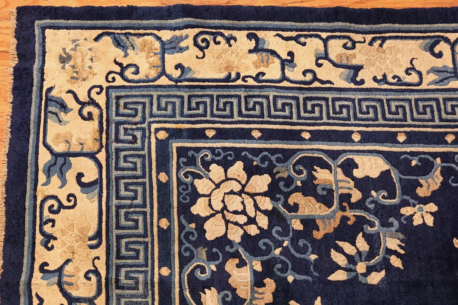 Noué à la main Tapis chinois ancien. Taille : 9 ft 1 in x 11 ft 6 in en vente