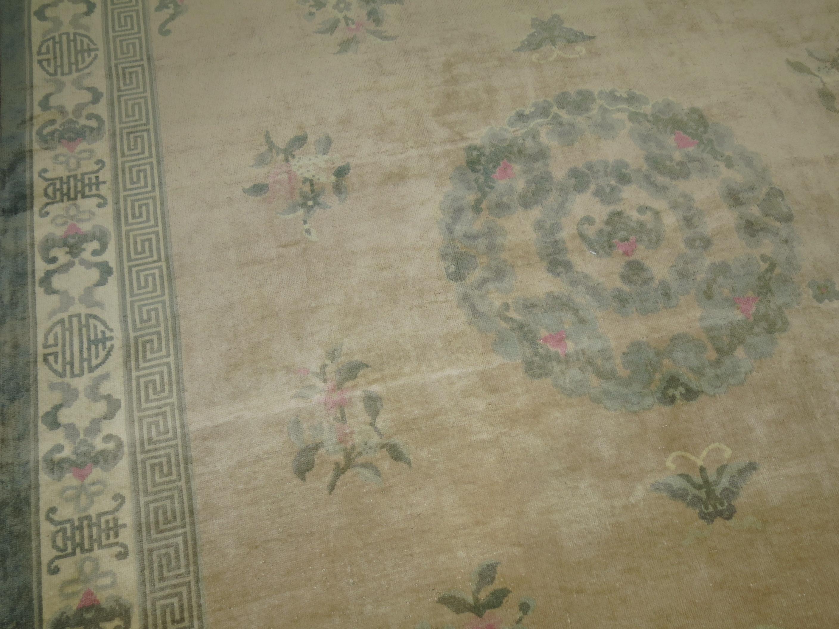Zabihi Collection Room Size Vintage Chinese Rug For Sale 3