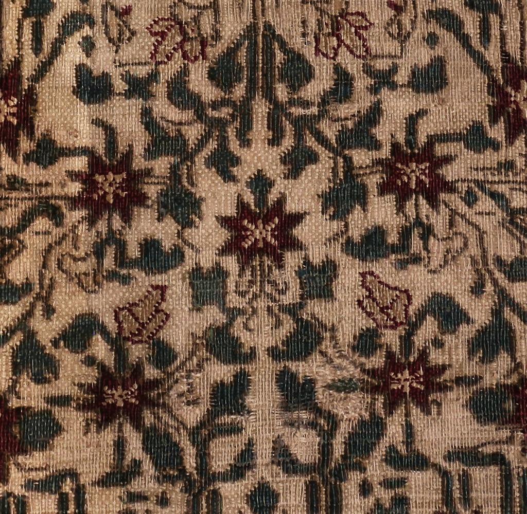 Hand-Knotted Antique Indian Agra Rug. Size: 8 ft 10 in x 11 ft 6 in For Sale