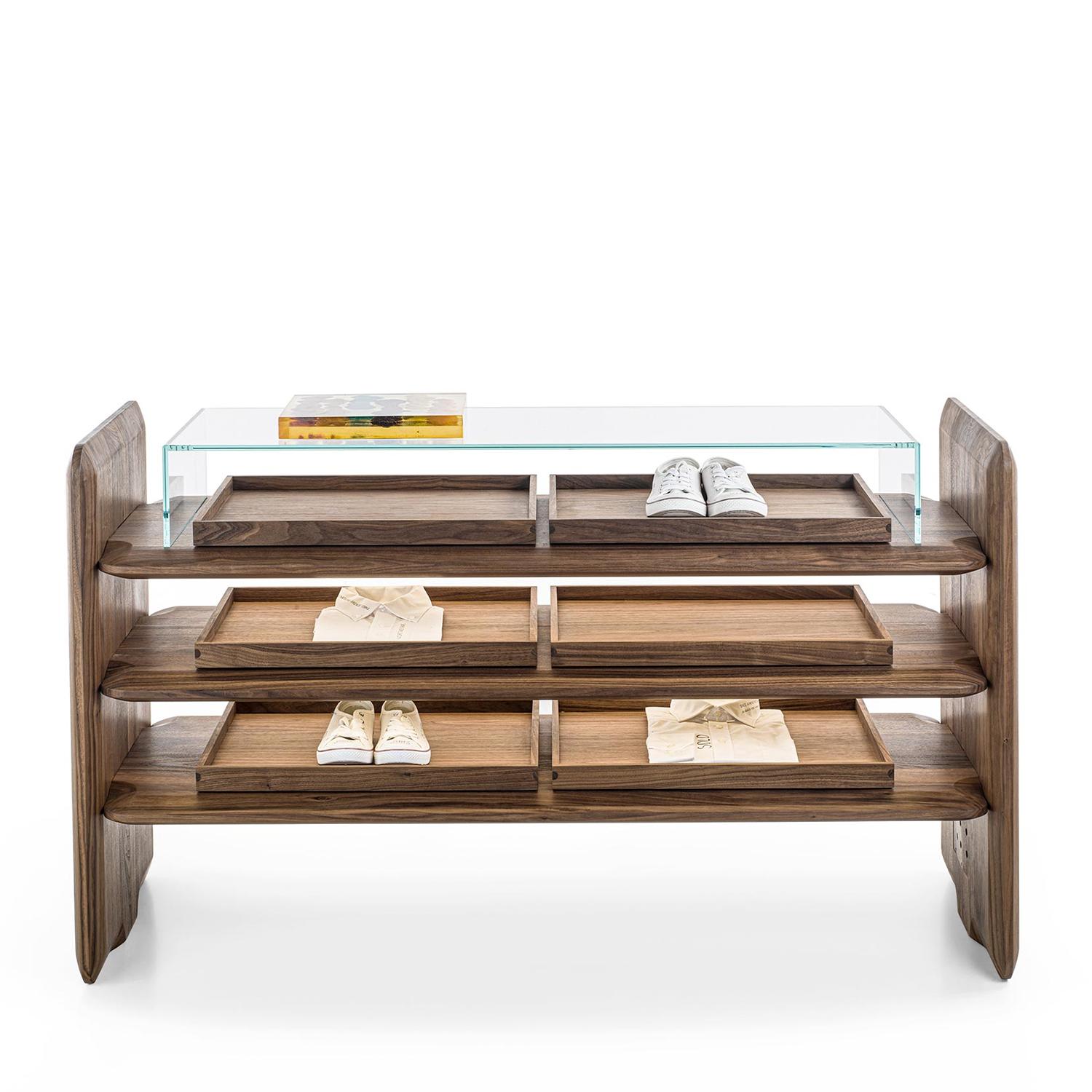 Room Walnut Console Table In New Condition For Sale In Paris, FR