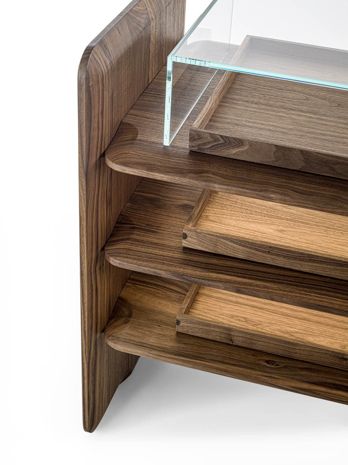 Room Walnut Console Table For Sale 1