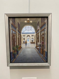 Galerie Vivienne, Paris - 21st Century Hyper Realistic oil painting