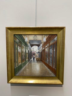 Passage du Bourg l'Abbé - Óleo hiperrealista del siglo XXI de una ciudad