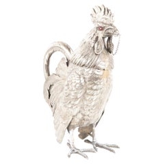 Antique Rooster Cocktail Shaker by Ludwig Nersheimer