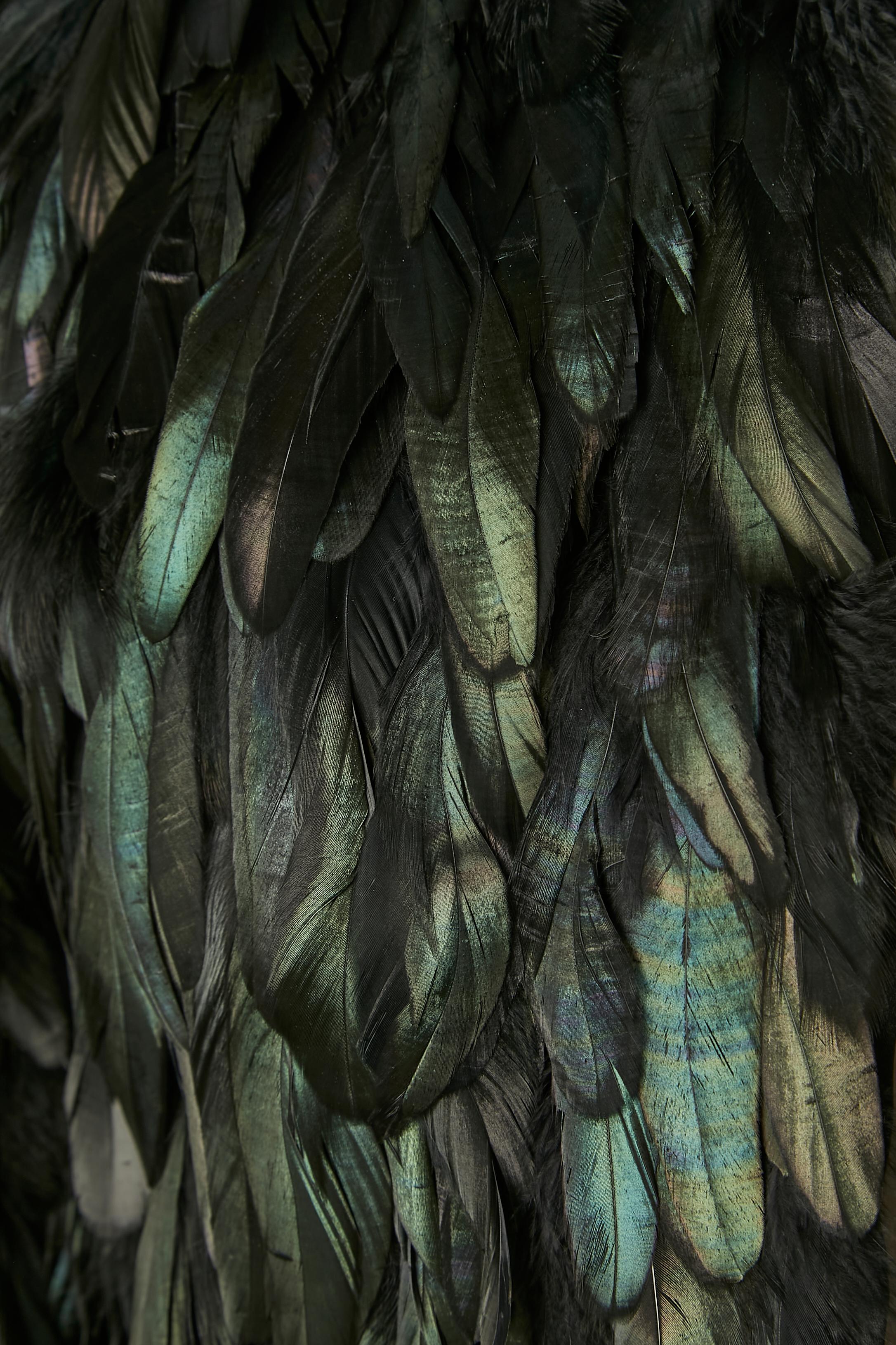Veste de soirée en plumes de coq  Excellent état - En vente à Saint-Ouen-Sur-Seine, FR