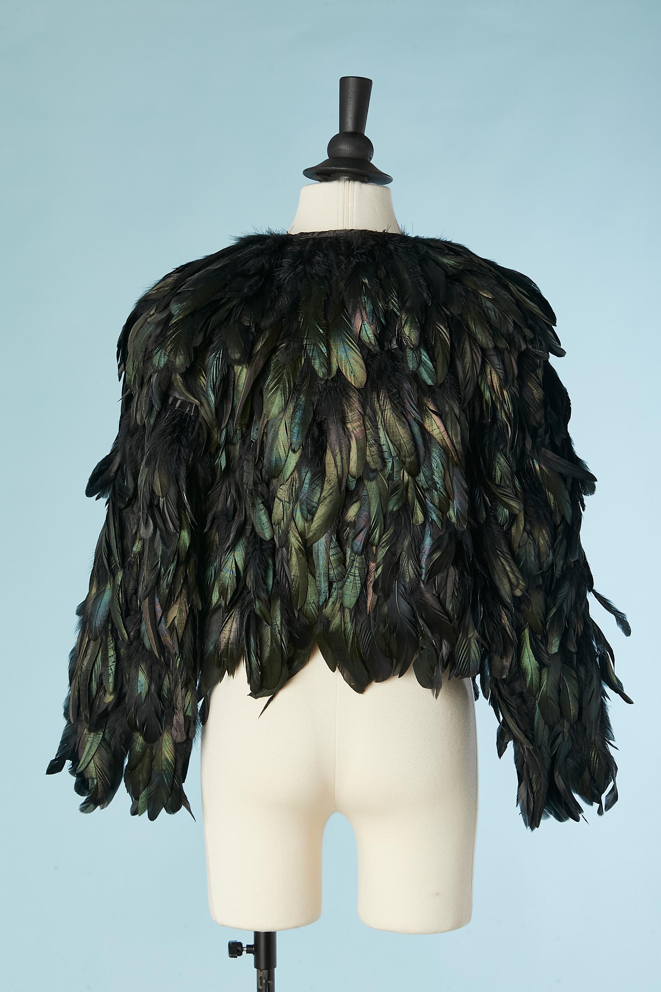 Rooster feather evening jacket  For Sale 1