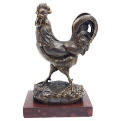 Rooster Figure "Chantecler" by Clovis Edmond Masson