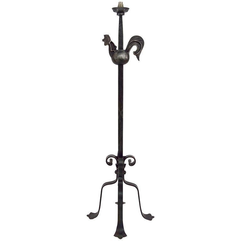 Jean Touret att Cockerel Wall Lights for Ateliers de Marolles For Sale