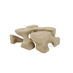 Root Sculptural Organic Center & Coffee Table by MainGUILTY in Mortar Finish