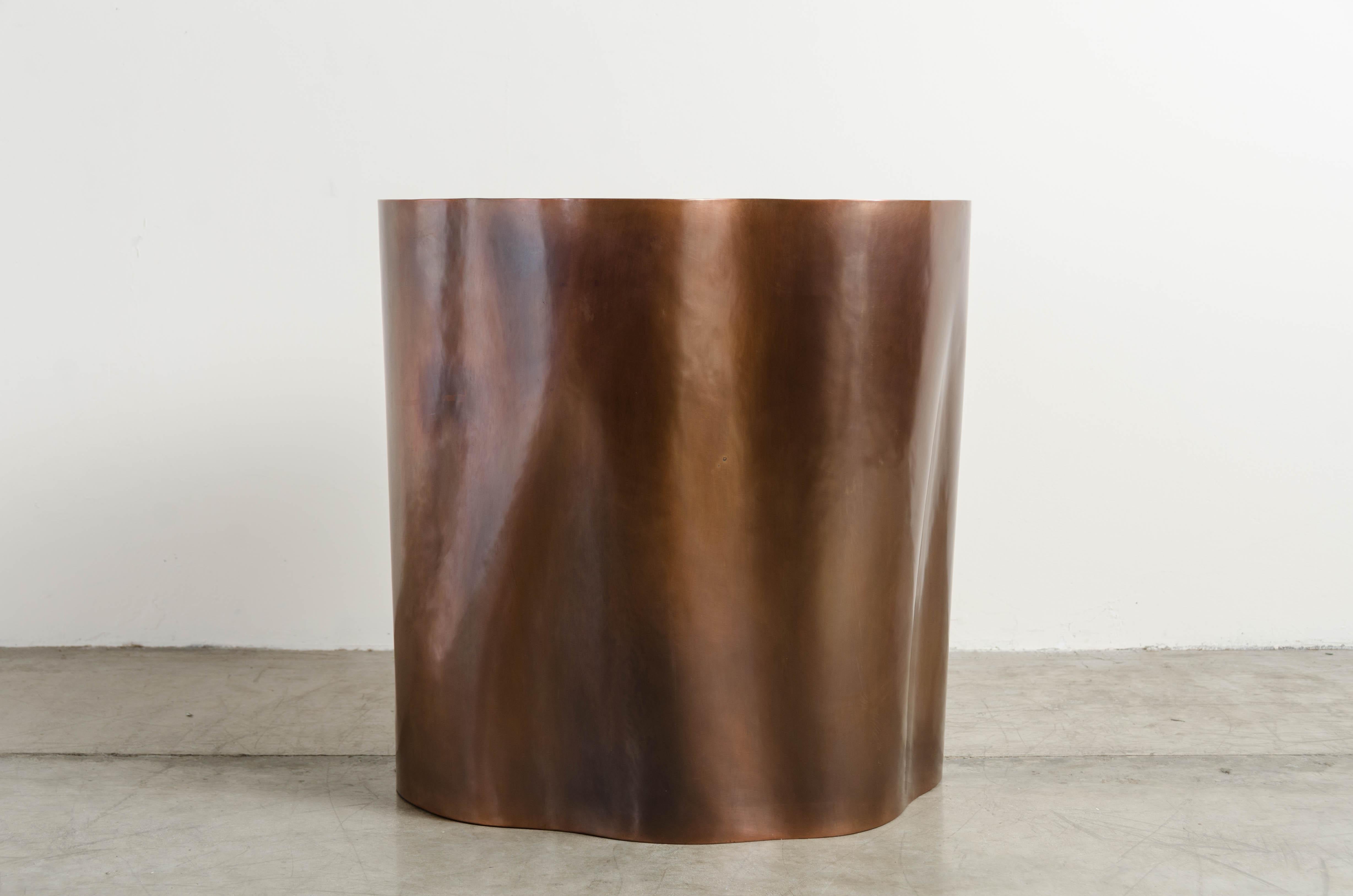American Root Shape Side Table in Copper by Robert Kuo, Limited Edition