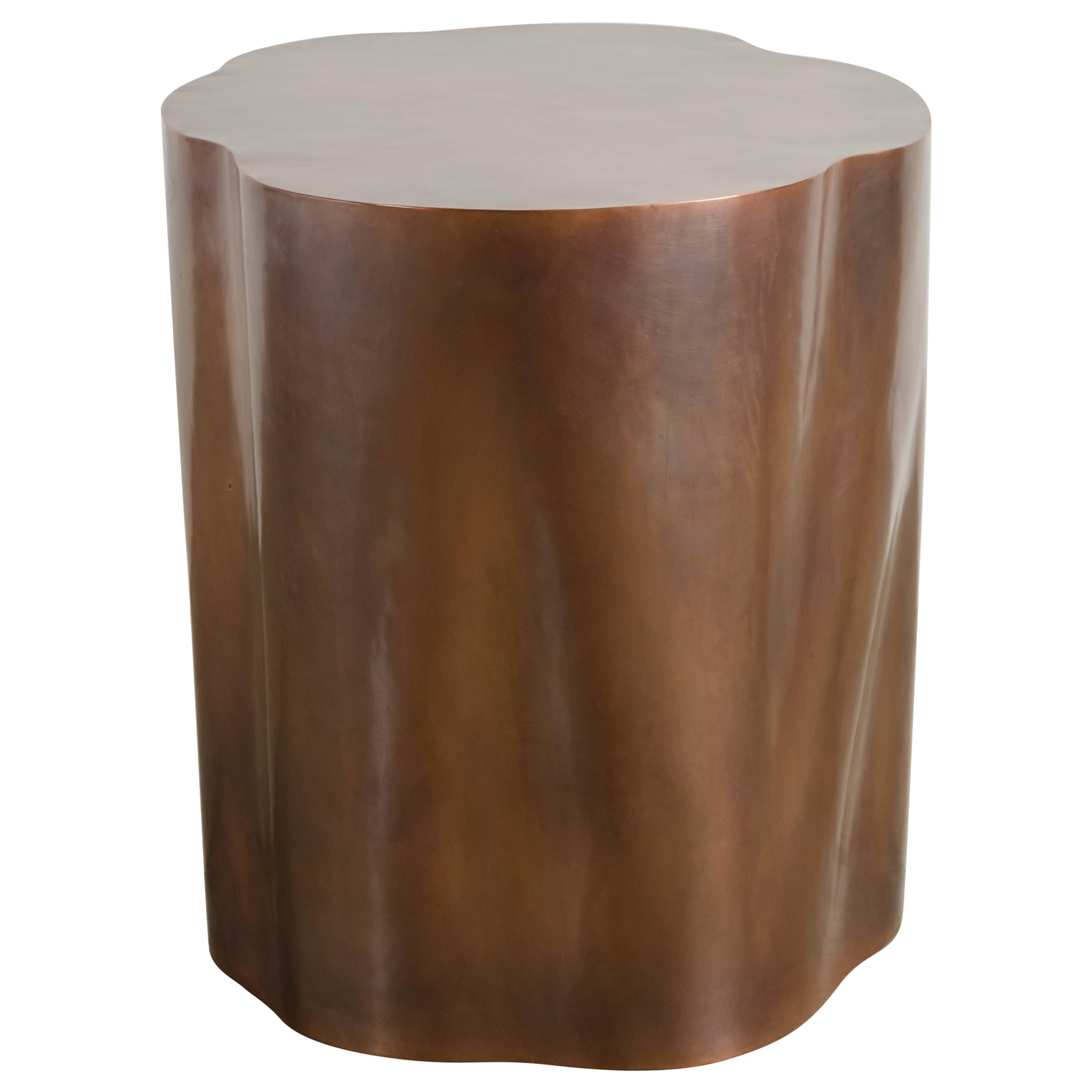 Root Shape Side Table in Copper by Robert Kuo, Limited Edition