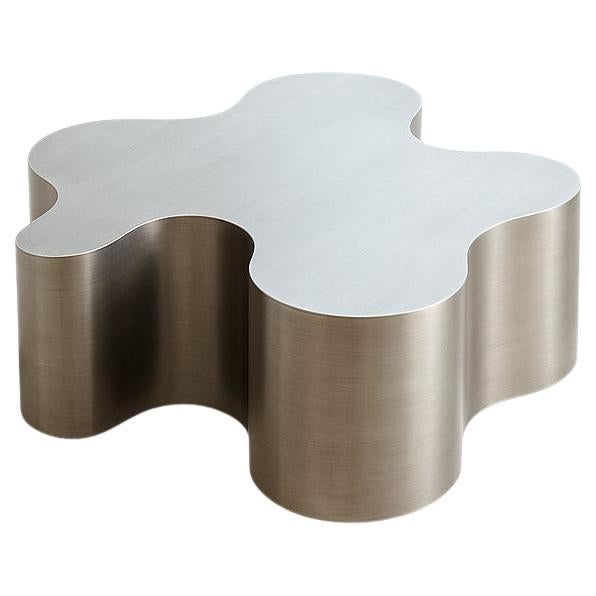 Root Wide Silver Coffee Table by Caia Leifsdotter