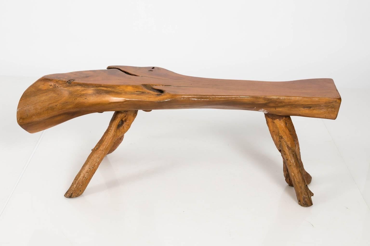 20th Century Root Wood Bench For Sale