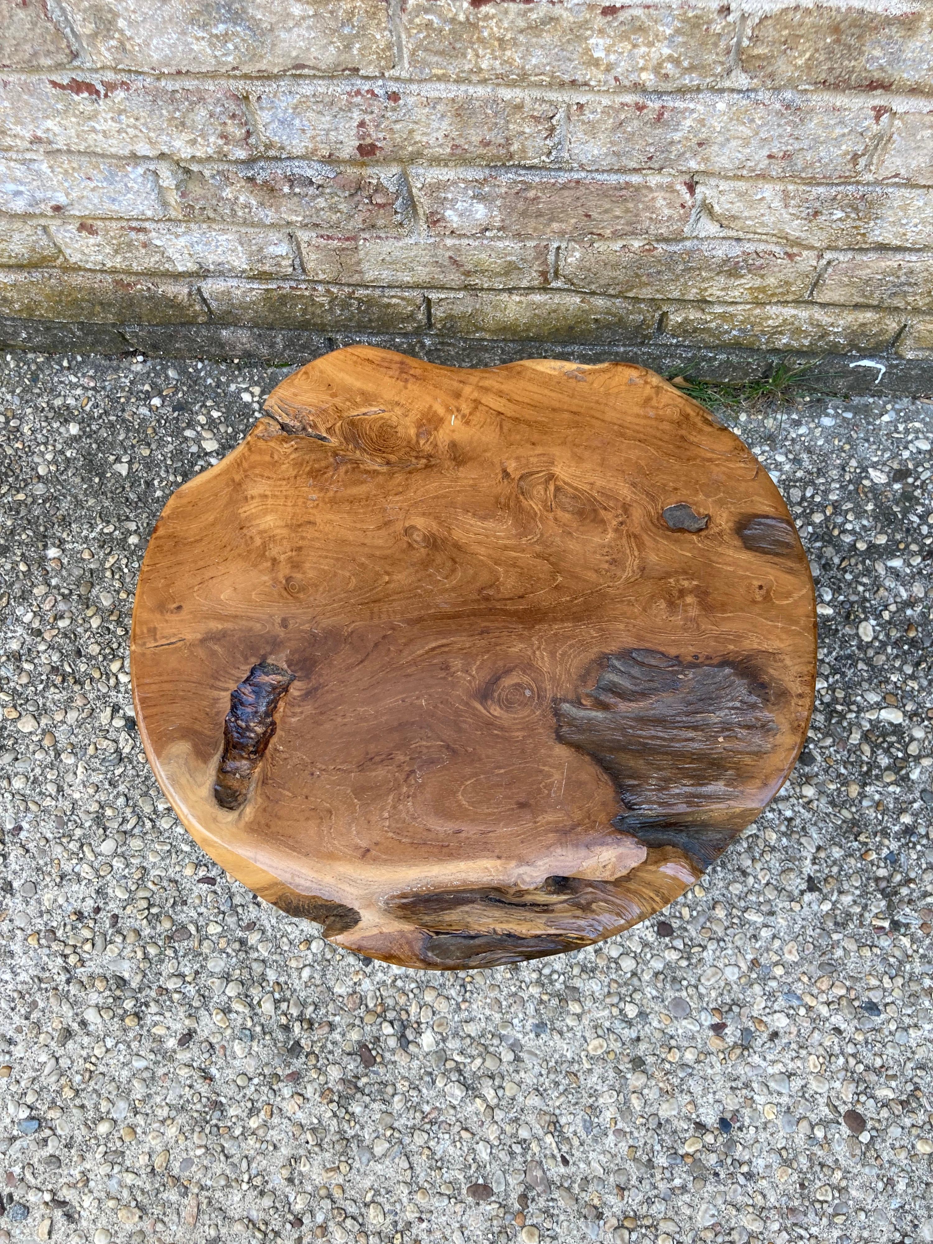 Root Wood Stump Style Table or Stool In Good Condition In East Hampton, NY