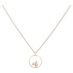 ROOTS-Halskette - 14K Gold, Diamant im Brillantschliff