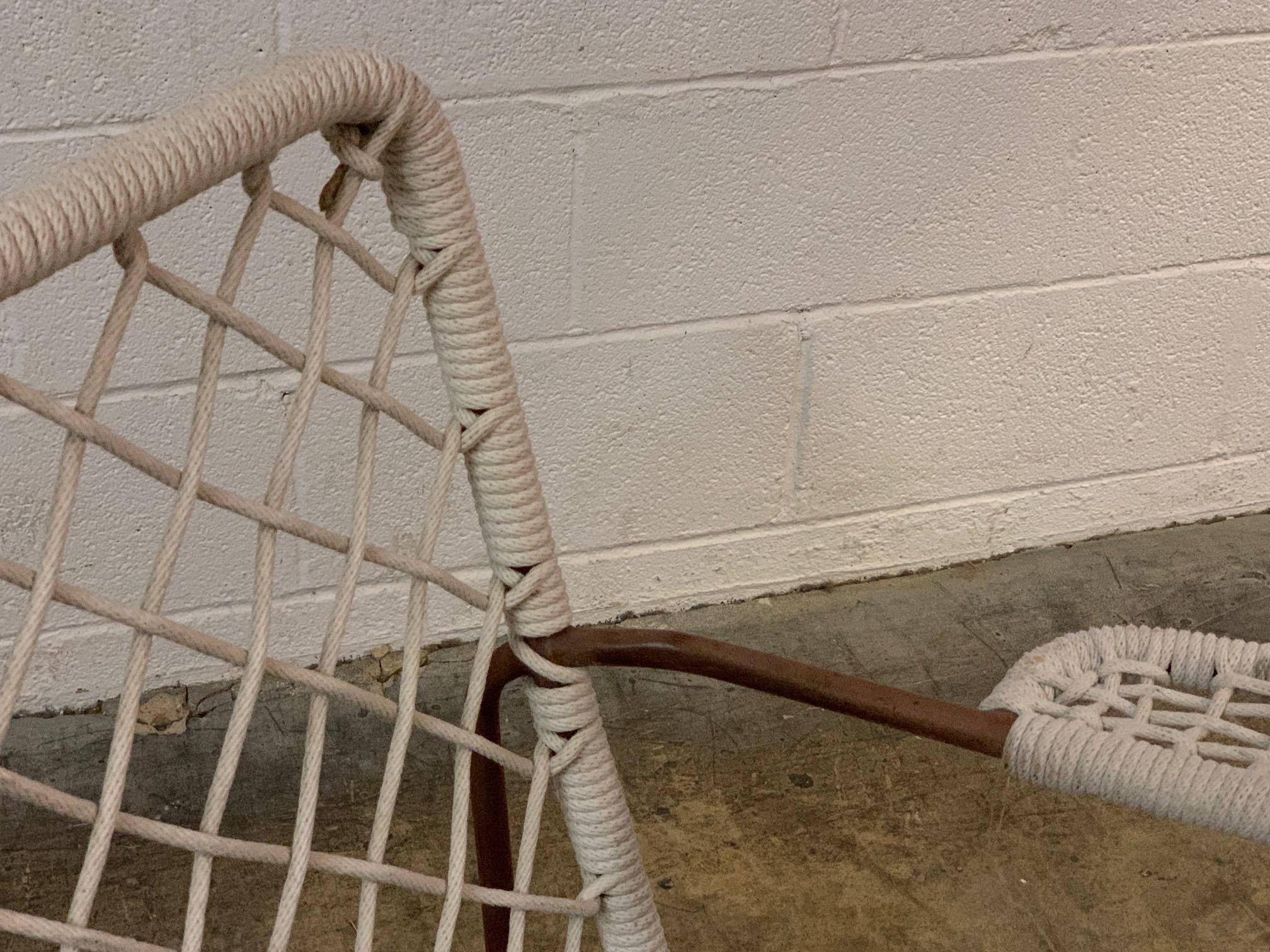 Rope and Iron Lounge Chair 12