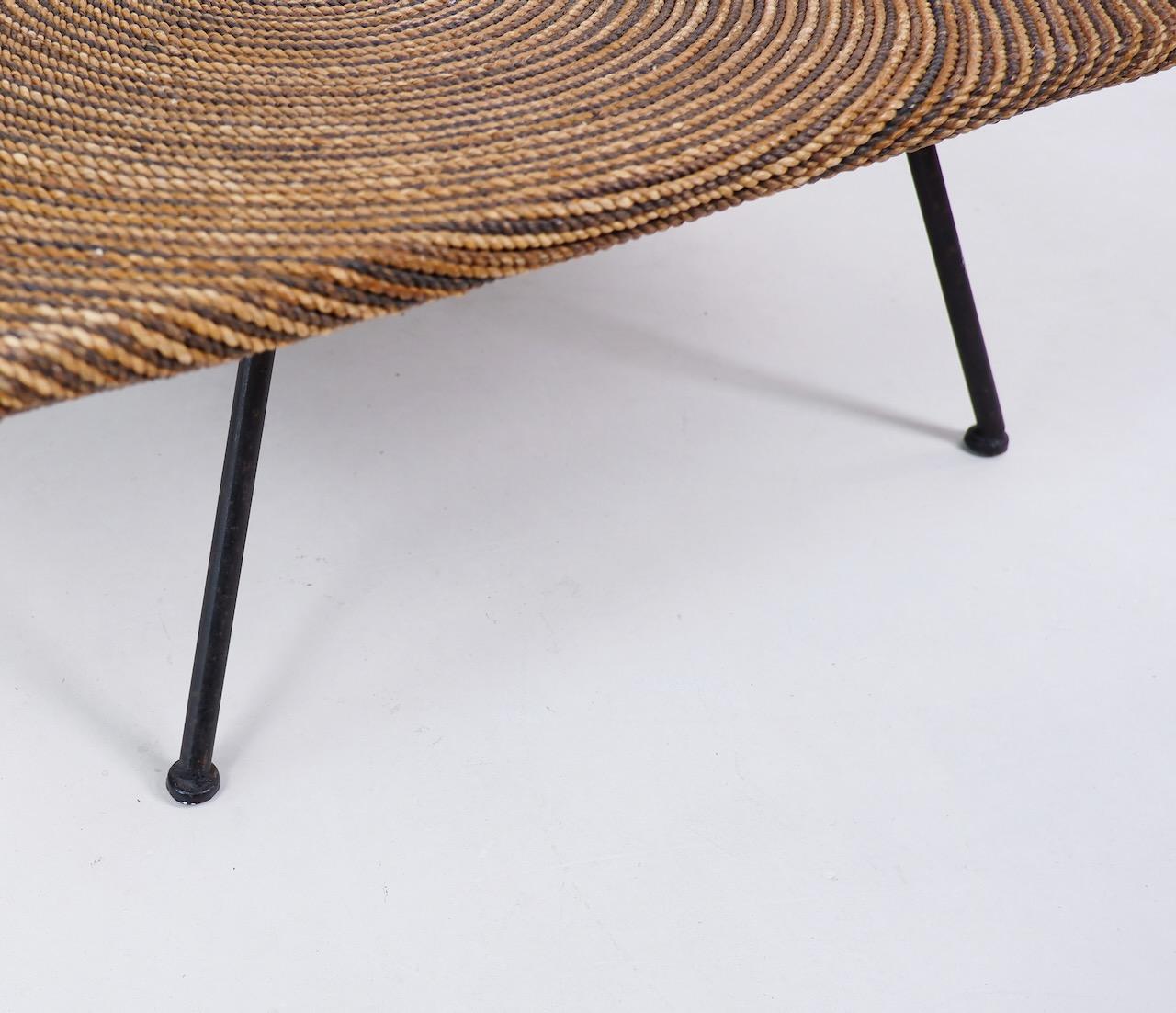 Rope and Steel Coffee Table, Italy, circa 1970 1