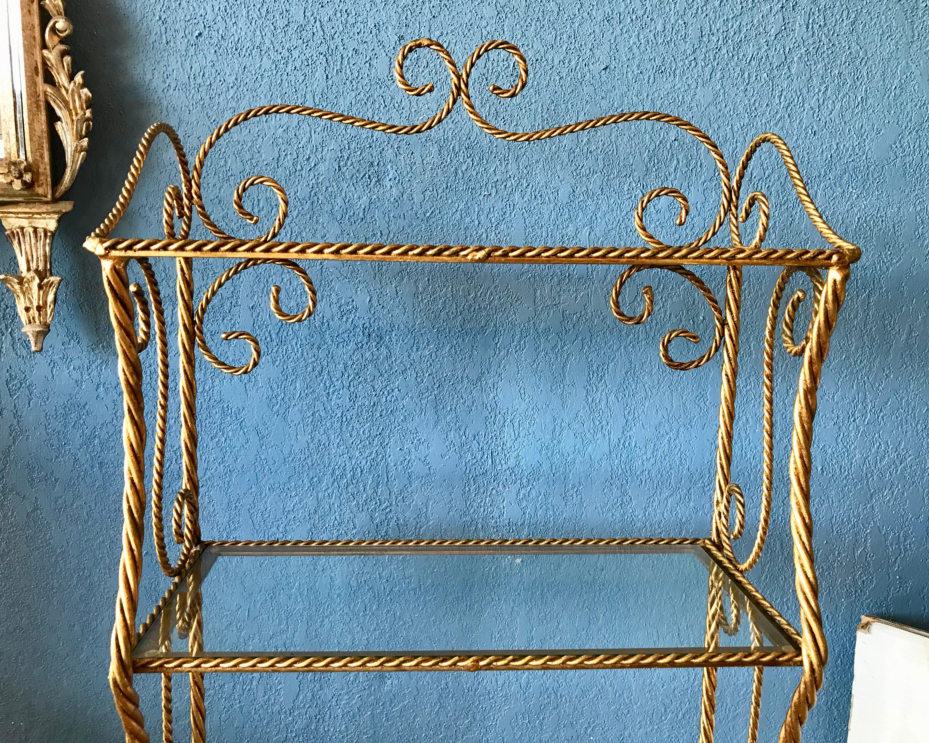 20th Century Rope and Tassel Bookcase / Etagere