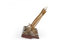 Rope and Tassel Double Lyre Bookstand