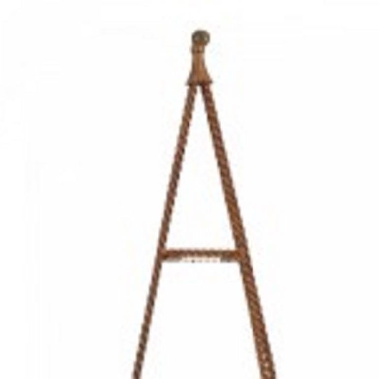 Rope and Tassel Gilt Obelisk Étagère In Good Condition For Sale In Queens, NY
