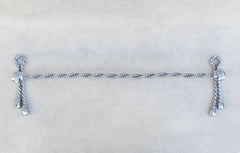 Rope and Tassel Towel Bar Maison Baguès C1970s France