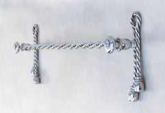 Rope and Tassel Towel Bar Maison Baguès C1970s France