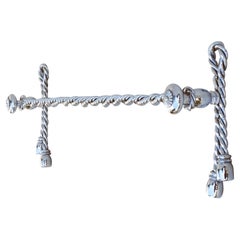 Rope and Tassel Towel Bar Maison Baguès C1970s France