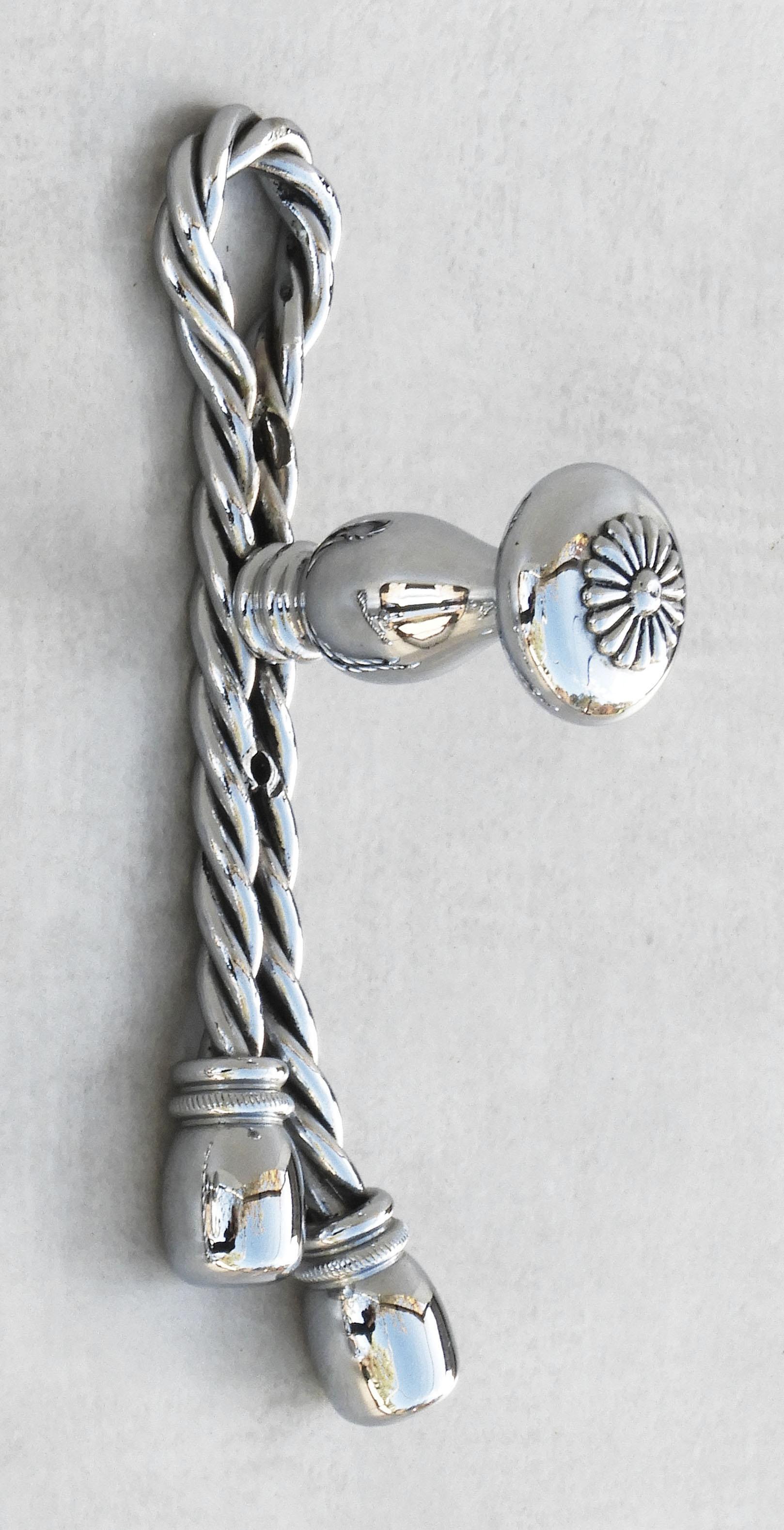 Rope and Tassel Wall Light Sconces Maison Baguès, circa 1970s, France For Sale 4
