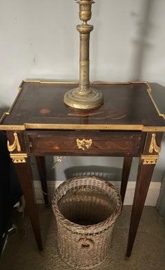 Rope and Wicker Wastebasket