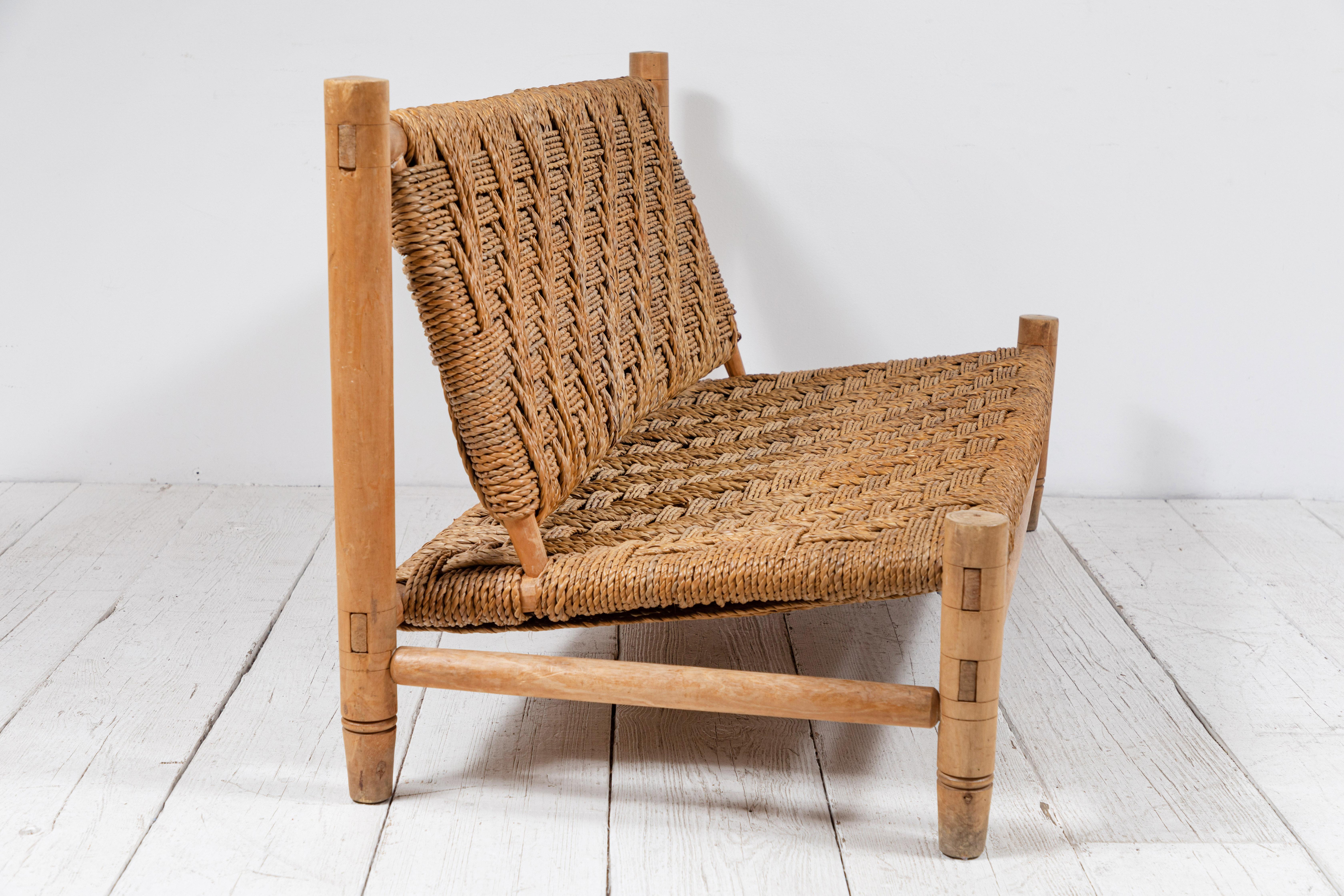 Rope and Wood Bench by Adrian & Frida Audoux-Minet 2