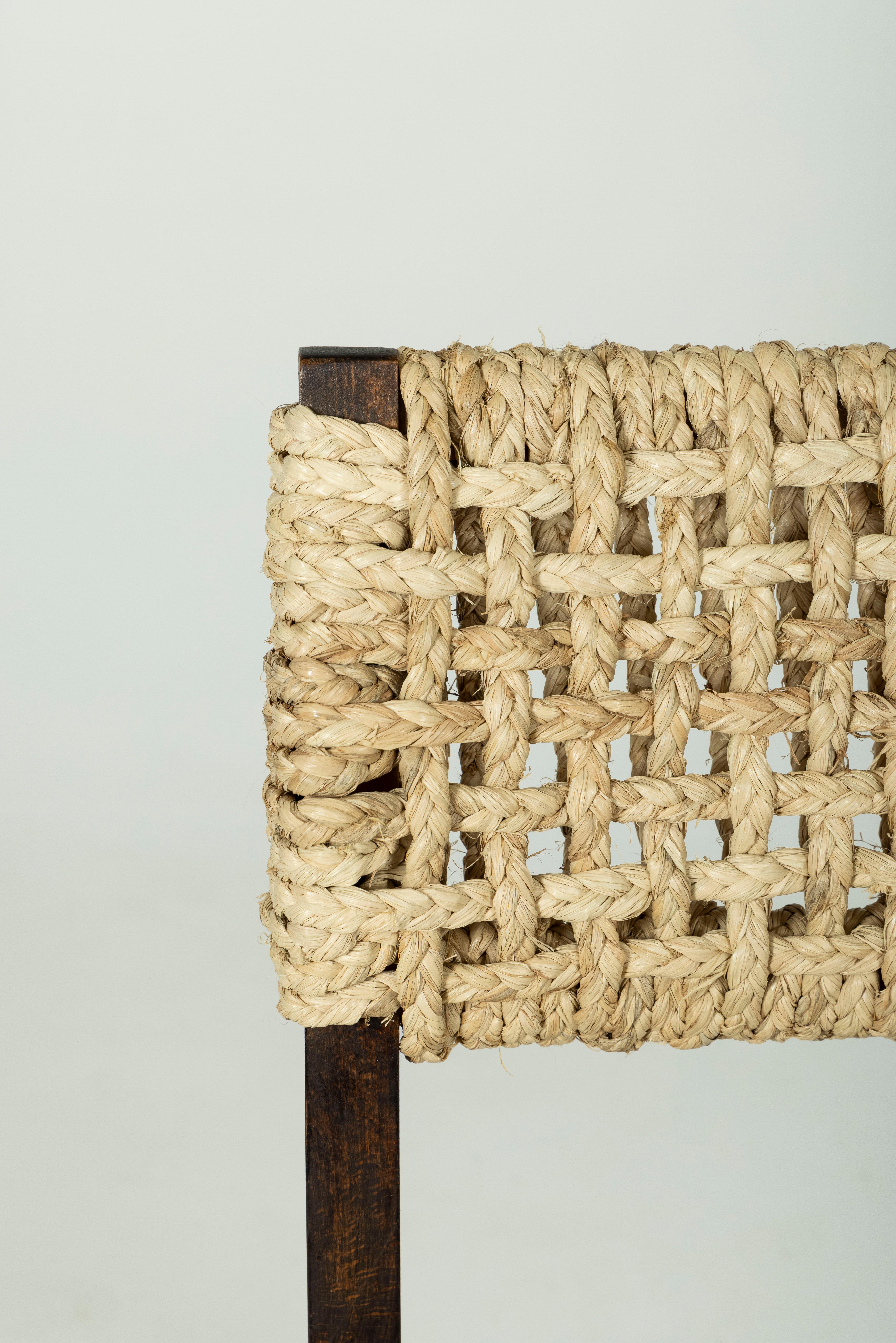 Chaise en corde et Wood par Audoux & Minet  en vente 5