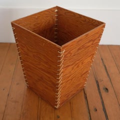 Rope and Wood Waste Basket, 1950s