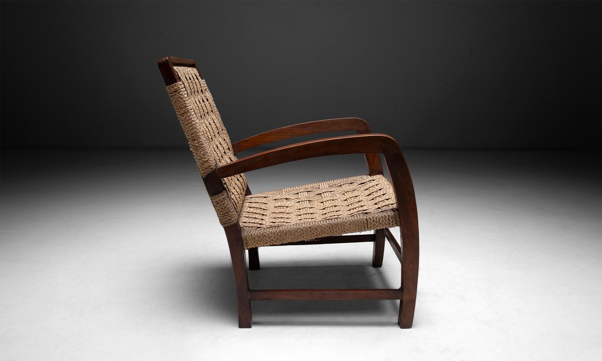 French Rope Armchair, France, circa 1950