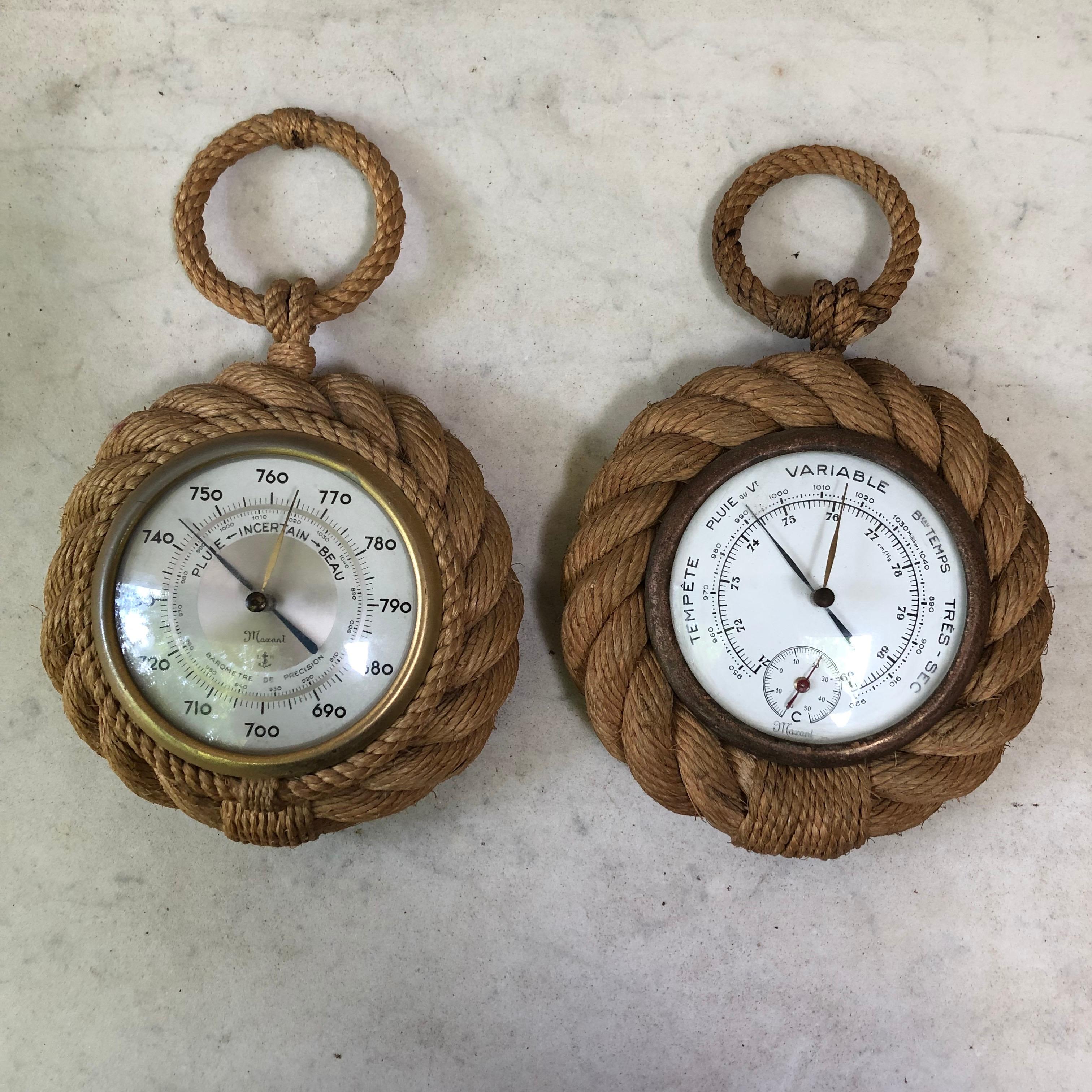 Rope Barometer Adrien Audoux and Frida Minet, circa 1960 In Good Condition In Austin, TX