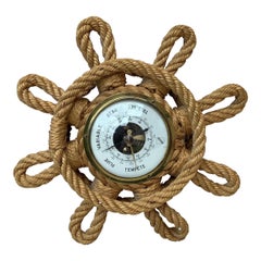 Vintage Rope Barometer Audoux Minet, circa 1960