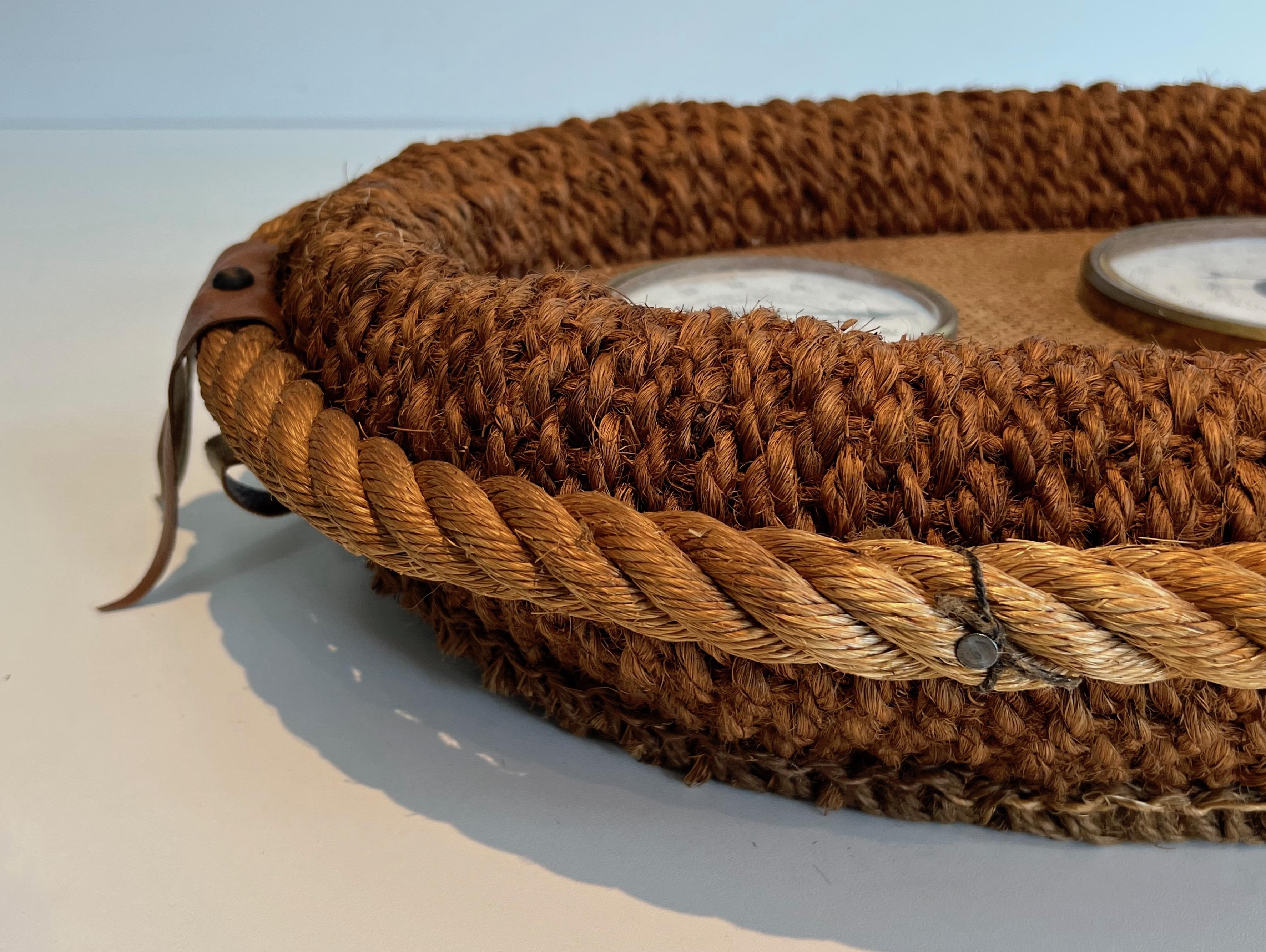 Rope Barometer. French Work by Adrien Audoux & Frida Minet, circa 1950 For Sale 6