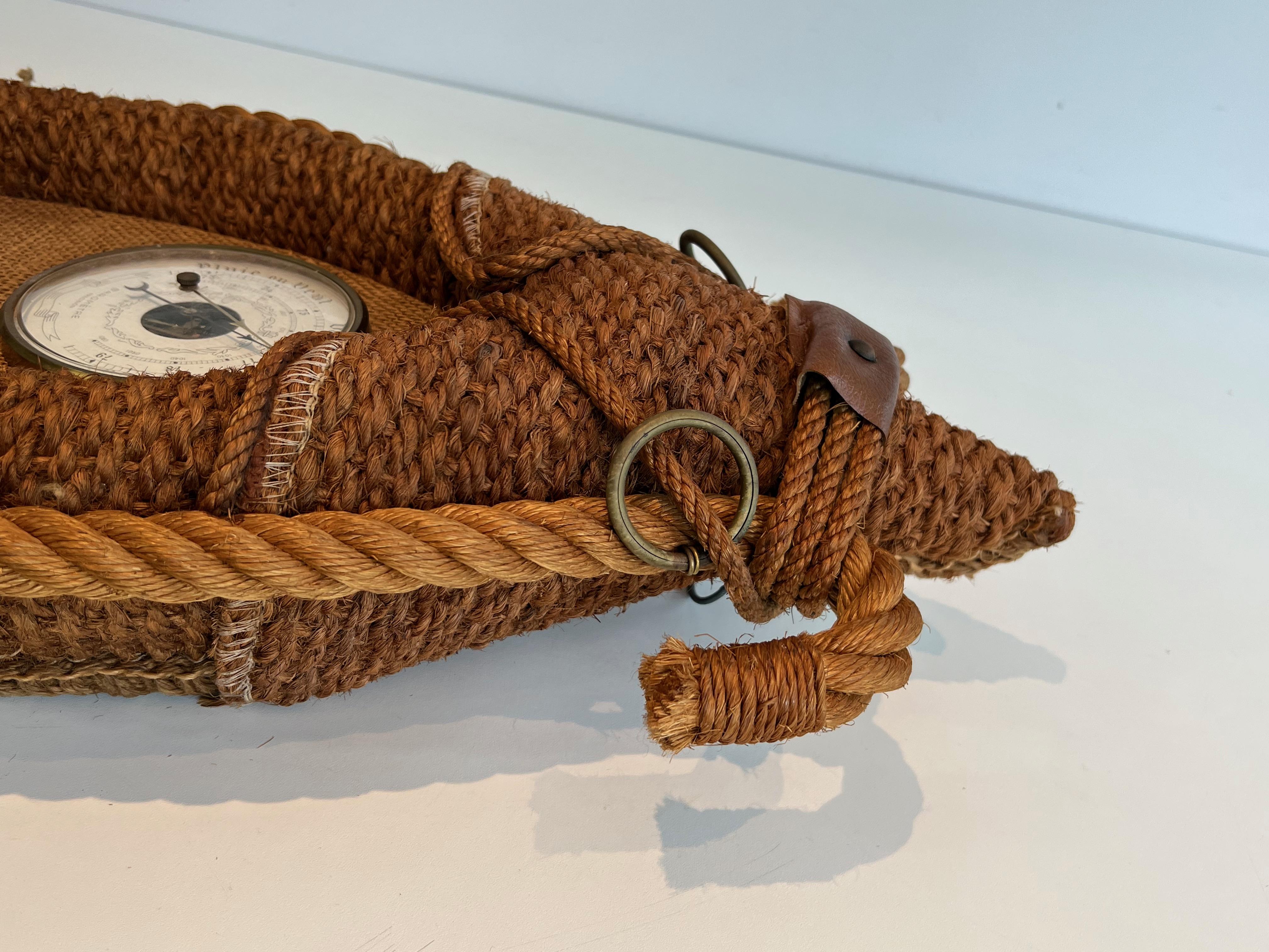 Rope Barometer. French Work by Adrien Audoux & Frida Minet, circa 1950 For Sale 9