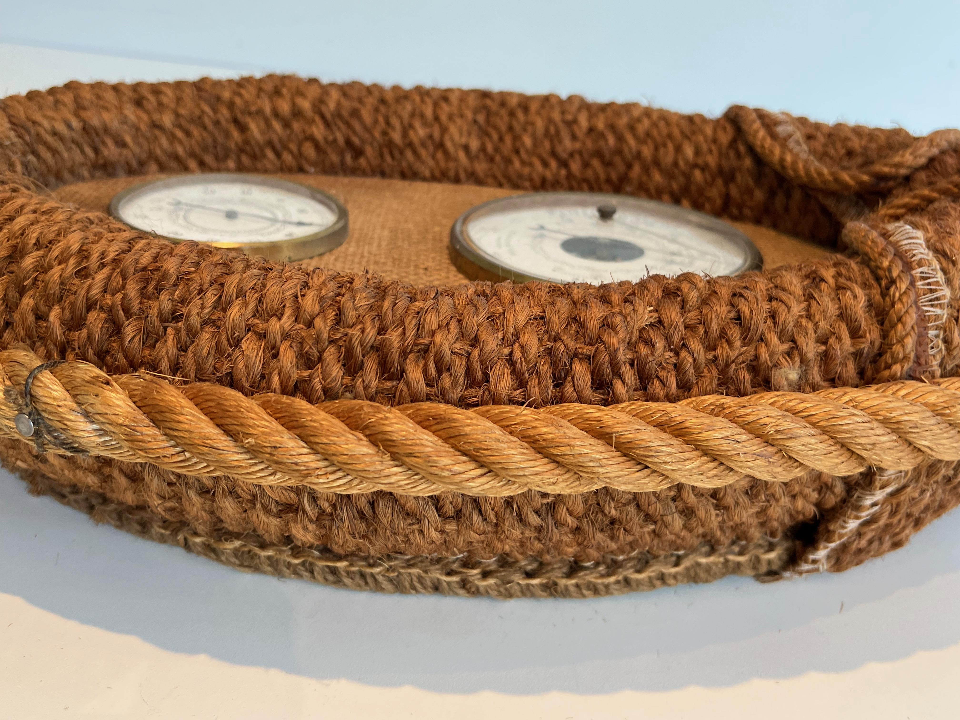 Rope Barometer. French Work by Adrien Audoux & Frida Minet, circa 1950 For Sale 10