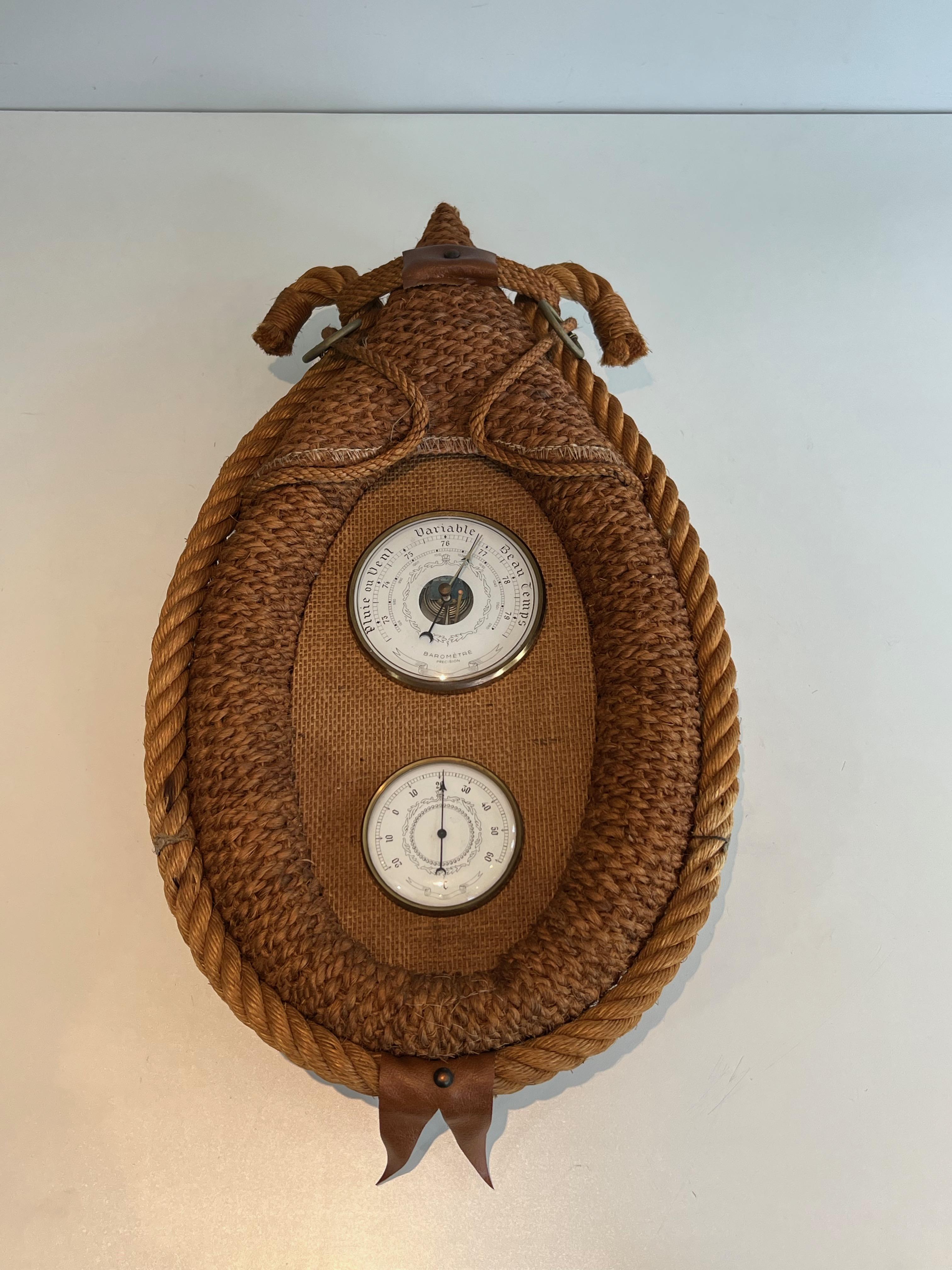 Rope Barometer. French Work by Adrien Audoux & Frida Minet, circa 1950 For Sale 11