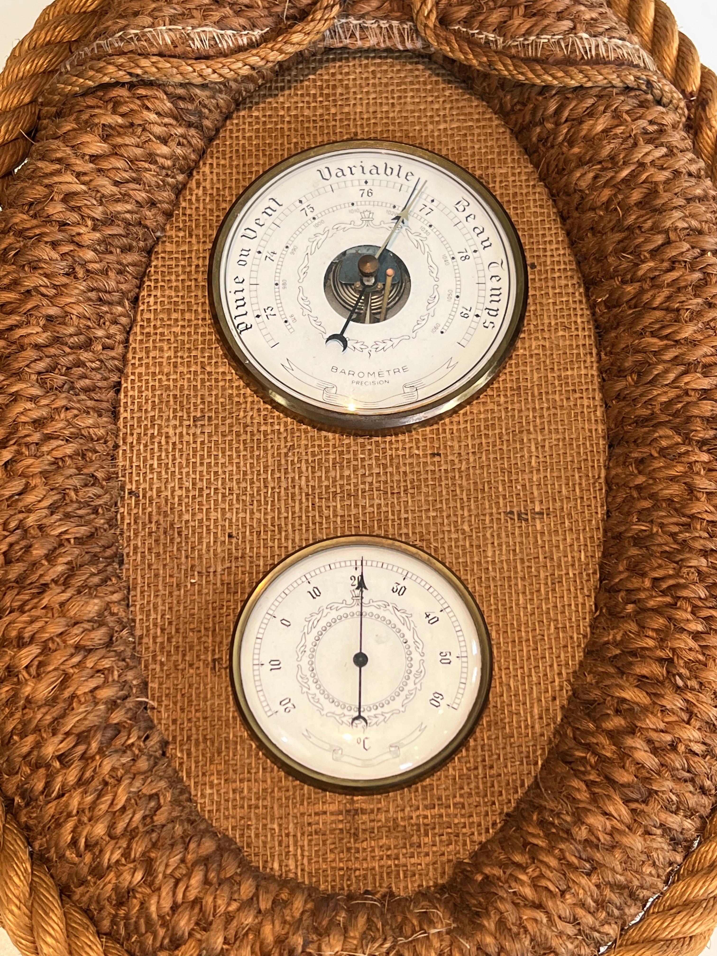 Rope Barometer. French Work by Adrien Audoux & Frida Minet, circa 1950 For Sale 1