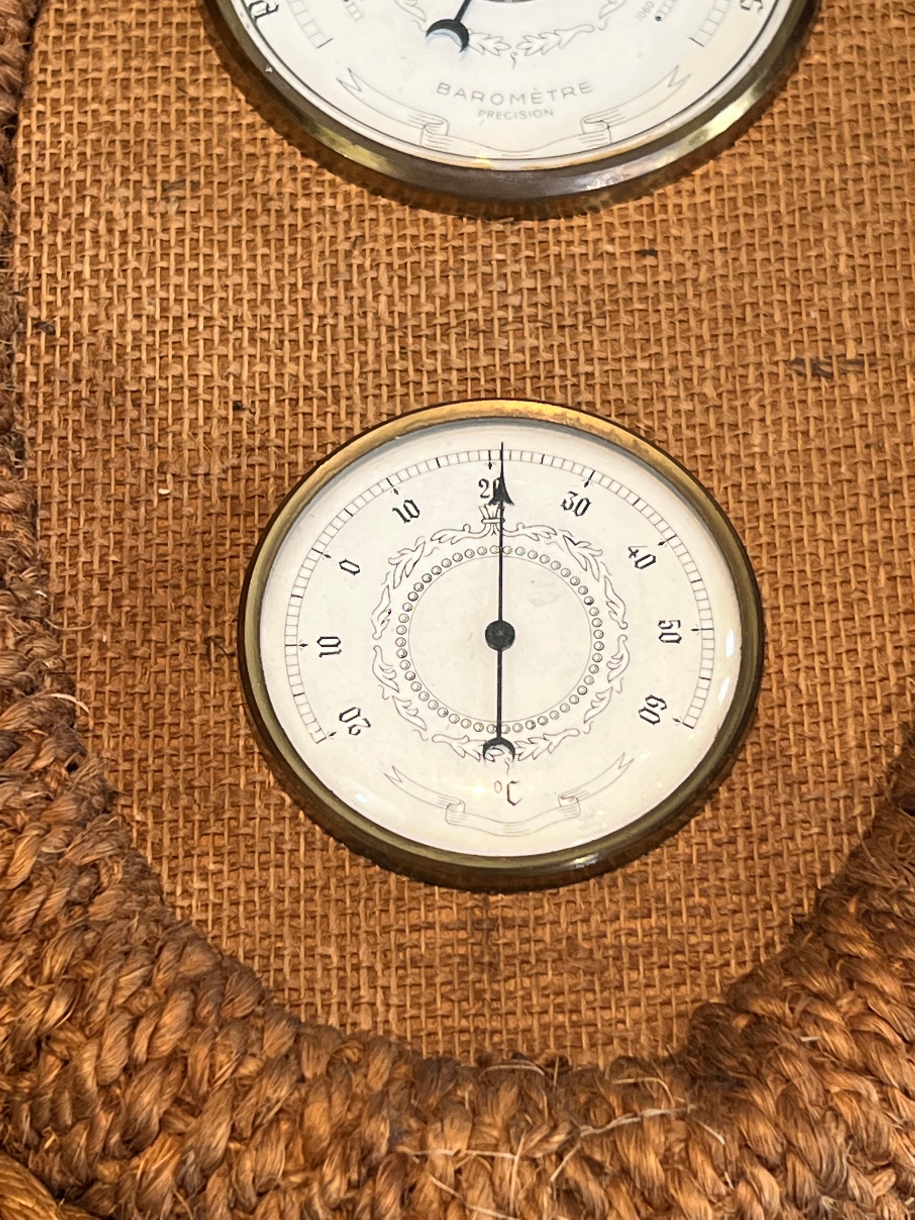 Rope Barometer. French Work by Adrien Audoux & Frida Minet, circa 1950 For Sale 3