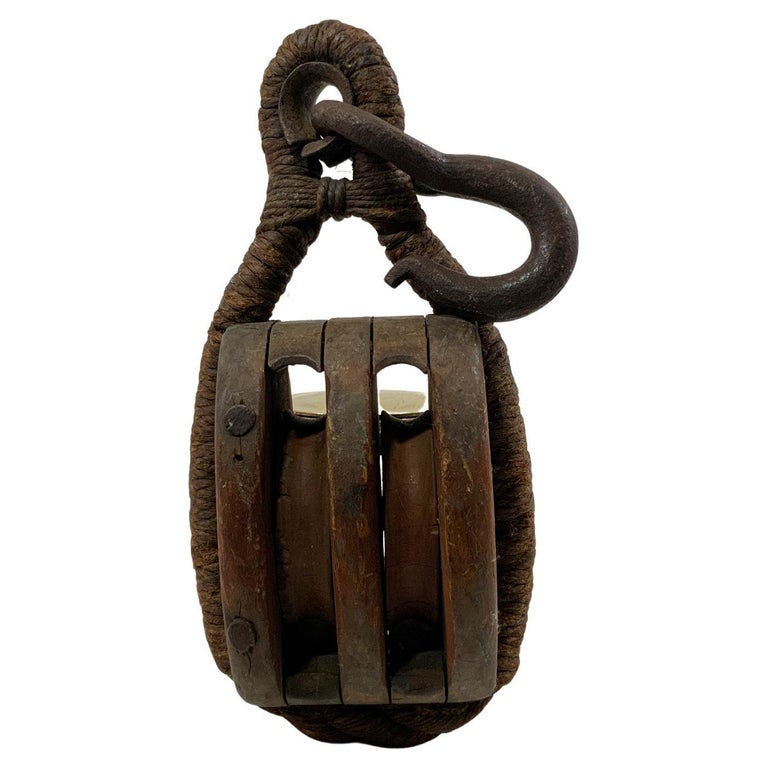 Rope Bound Pulley For Sale at 1stDibs