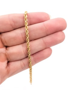 Rope Bracelet in 18k Yellow Gold
