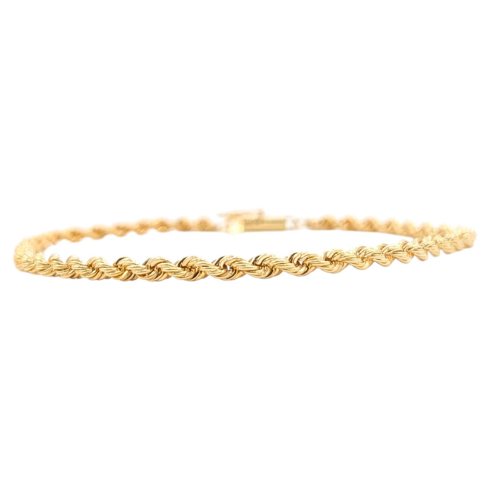 Vintage Tiffany and Co. Twisted Rope Bracelet Set in 18k Yellow