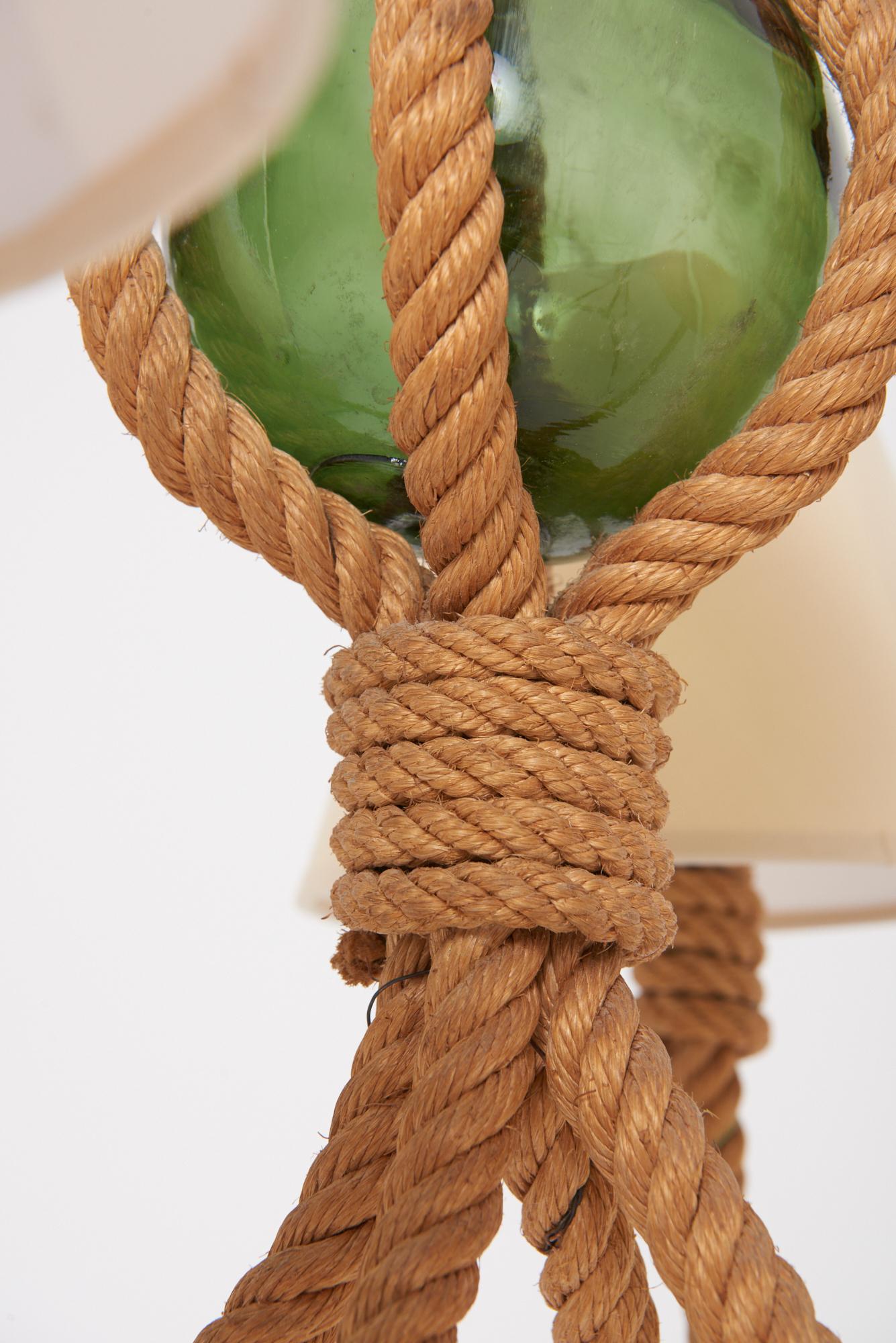 Rope Ceiling Light by Audoux-Minet In Good Condition In London, GB