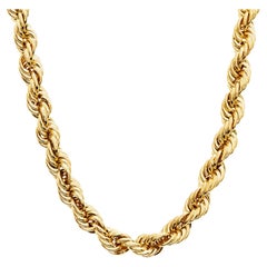 Vintage Rope Chain in 14k Yellow Gold