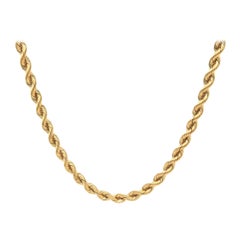 Rope Chain Necklace in 14K Yellow Gold