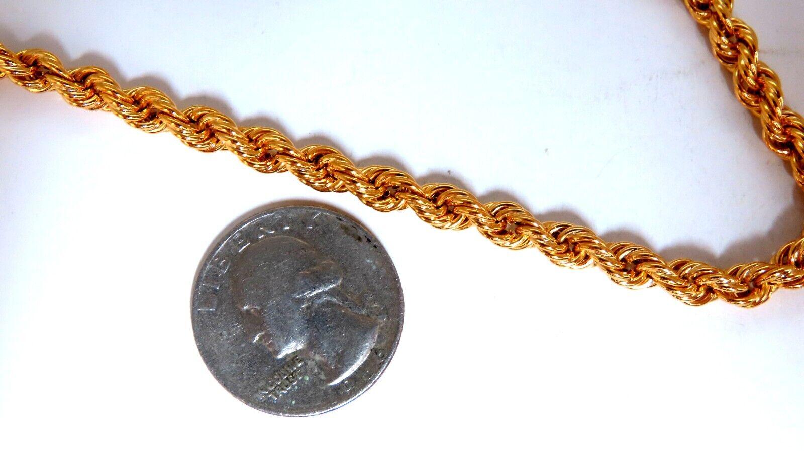 Rope Chain Twist Bracelet 14kt In New Condition For Sale In New York, NY